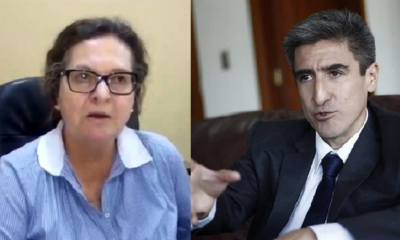 Ana María Ortiz de Zevallos y ministro Alejandro Neyra.