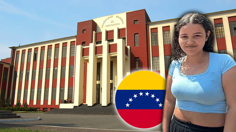 Joven de 18 años fue la única venezolana que ingresó a la UNI para Ingeniería Mecatrónica - Lima Gris
